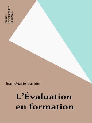 cover image of L'Évaluation en formation
